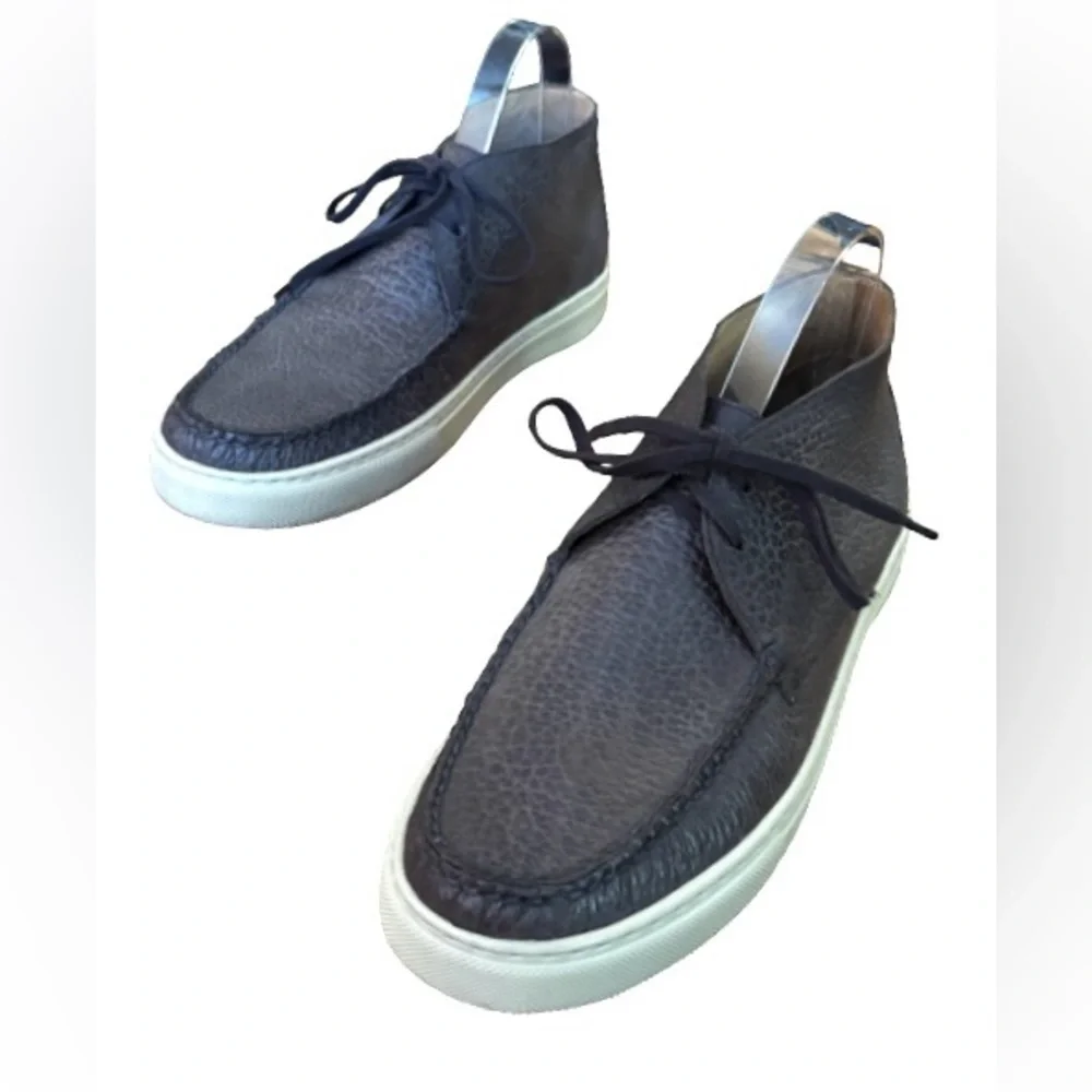 Peter Millar Leather Chukka Sneakers lace up ankl boots MN 9.5 preppy old money